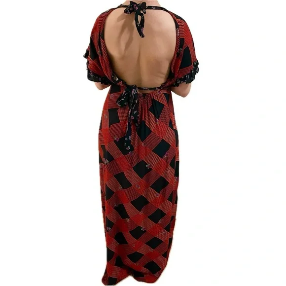 Vintage 1970s Young Innocent by Arpeja Open-Back Maxi Dress – XS/Small - Picture 7 of 15